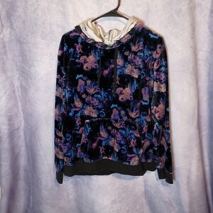 Vans Dripped Velvet Floral Pullover Hoodie